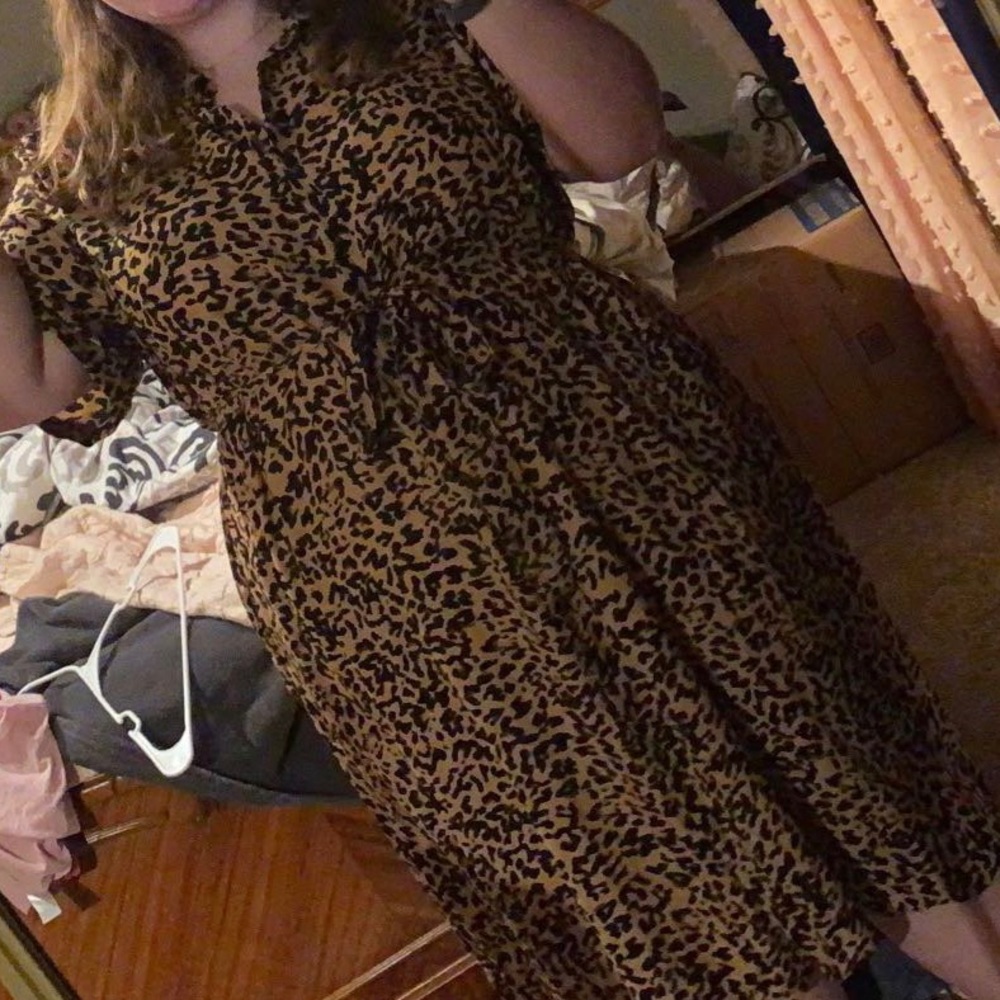 Animal print dress